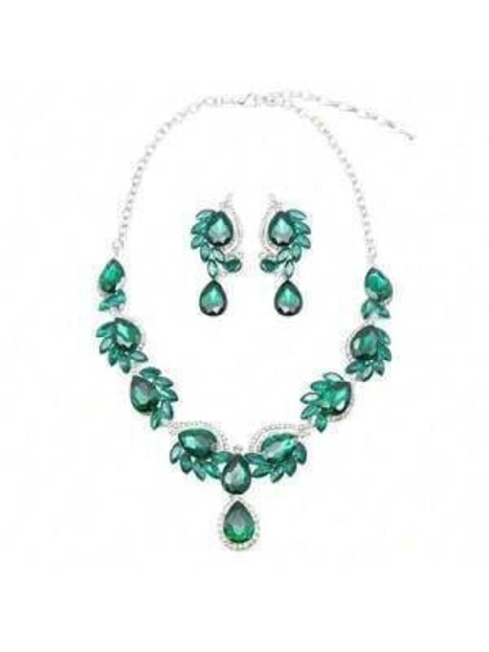 Qlavoca Crystal For Teardrop Crystal Necklace And D Dainty Gift - Picture 4 of 7